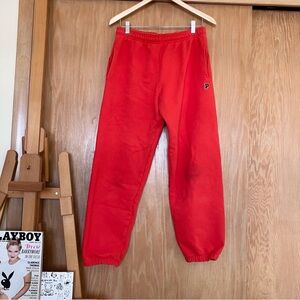Bright coral red Victoria's Secret PINK sweatpants!